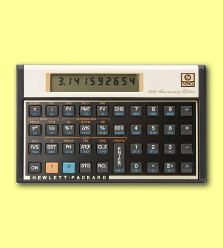 HP 12c  30-vuotisjuhlamalli
